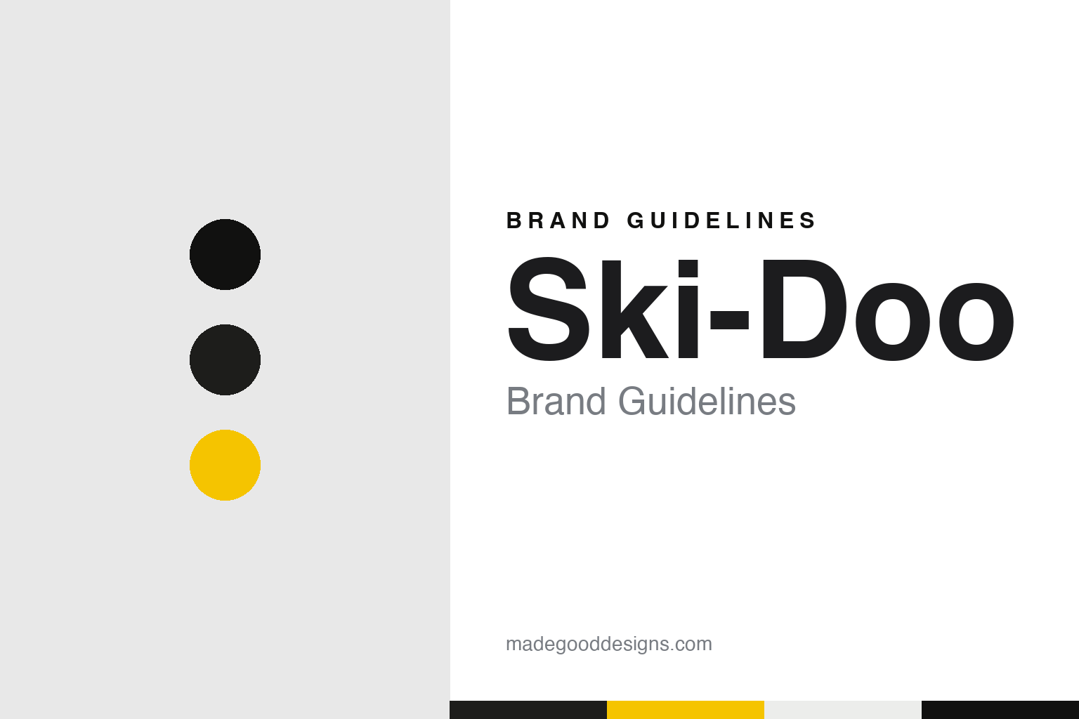 Ski-Doo brand guidelines — abstract colour discs and material texture (original homage; not a Ski-Doo product or logo)