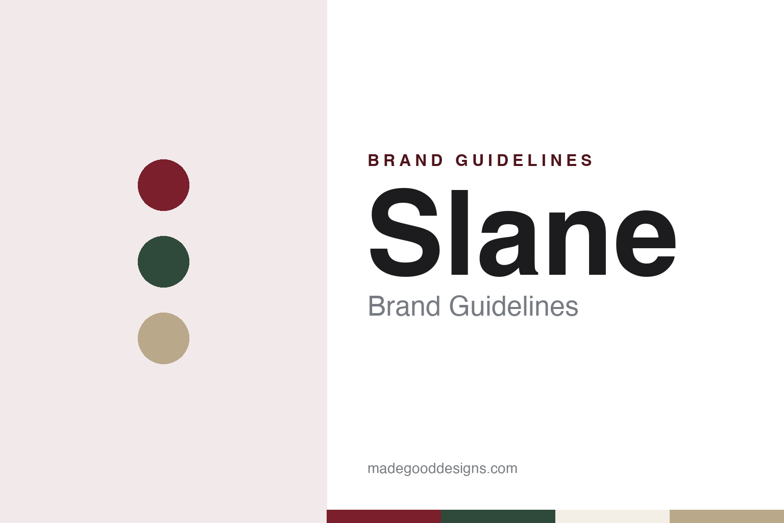 Slane brand guidelines — abstract colour discs and material texture (original homage; not a Slane product or logo)