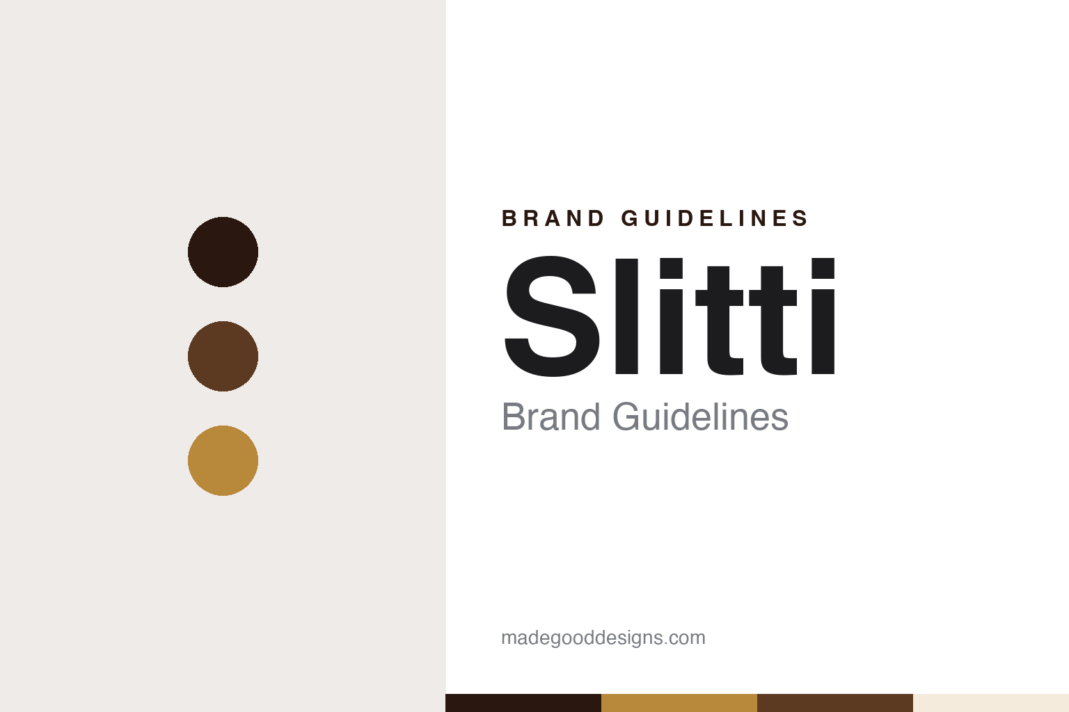 Slitti Brand Guidelines: The Tuscan Coffee Roaster That Turned to Chocolate