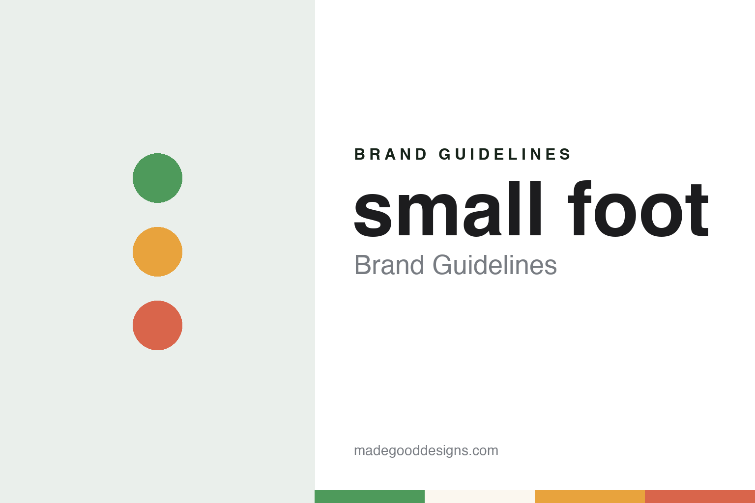 small foot Brand Guidelines: The Delmenhorst Wooden-Toy Brand With a Real Footprint Logo