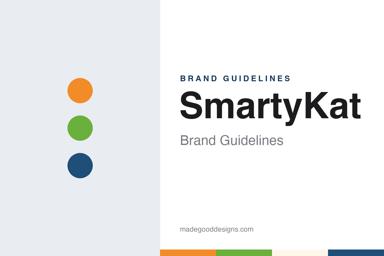 SmartyKat brand guidelines — abstract colour discs and material texture (original homage; not a SmartyKat product or logo)