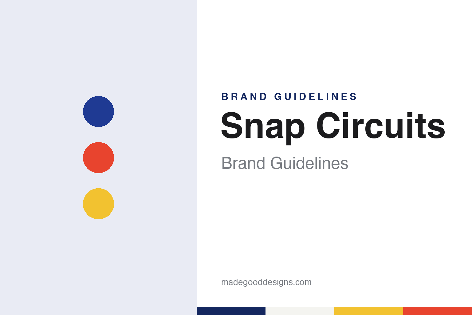 Snap Circuits brand guidelines — abstract colour discs and material texture (original homage; not a Snap Circuits product or logo)