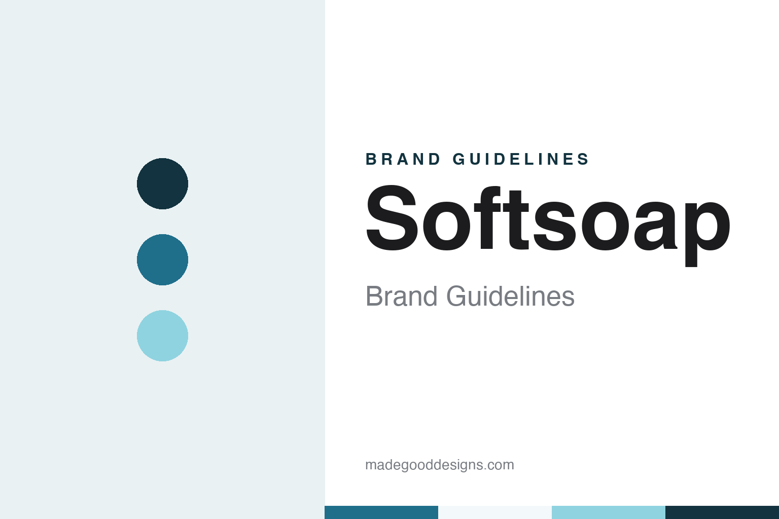 Softsoap brand guidelines — abstract colour discs and material texture (original homage; not a Softsoap product or logo)