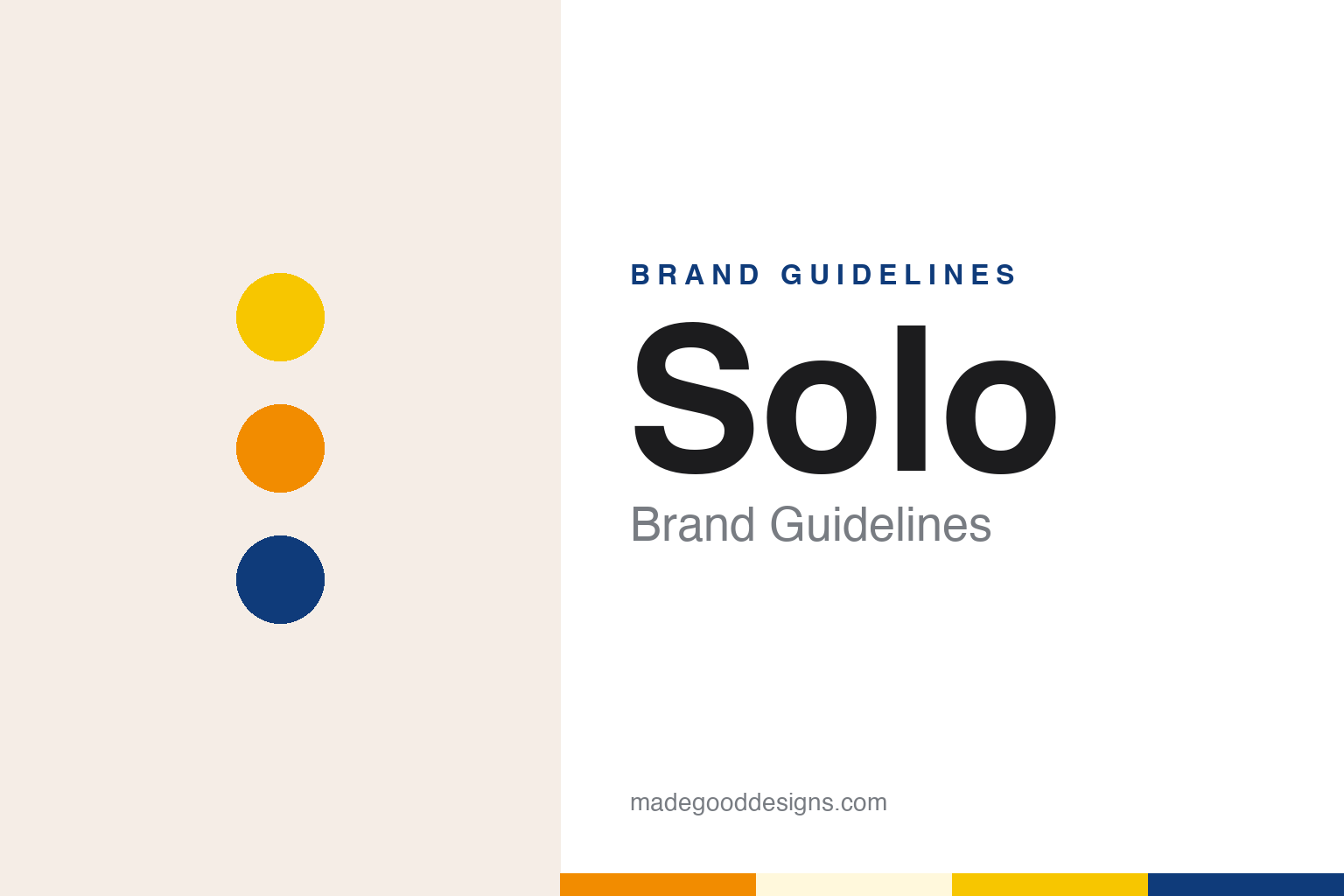 Solo brand guidelines — abstract colour discs and material texture (original homage; not a Solo product or logo)