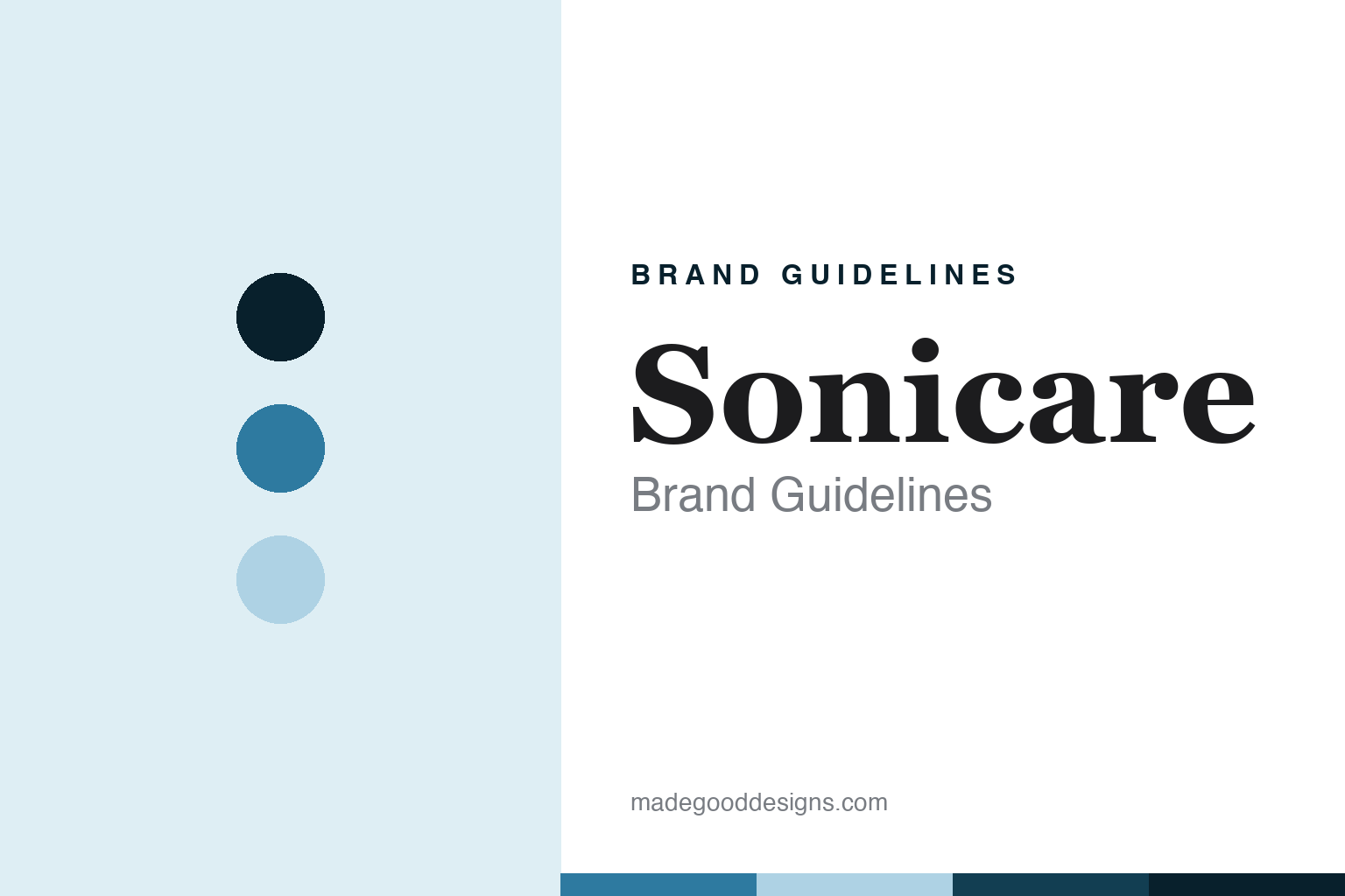 Sonicare brand guidelines — abstract colour discs and material texture (original homage; not a Sonicare product or logo)