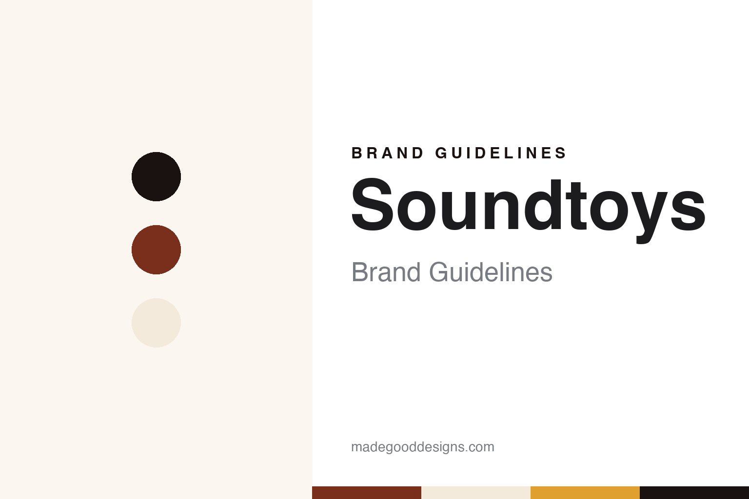 Soundtoys brand guidelines — abstract colour discs and material texture (original homage; not a Soundtoys product or logo)