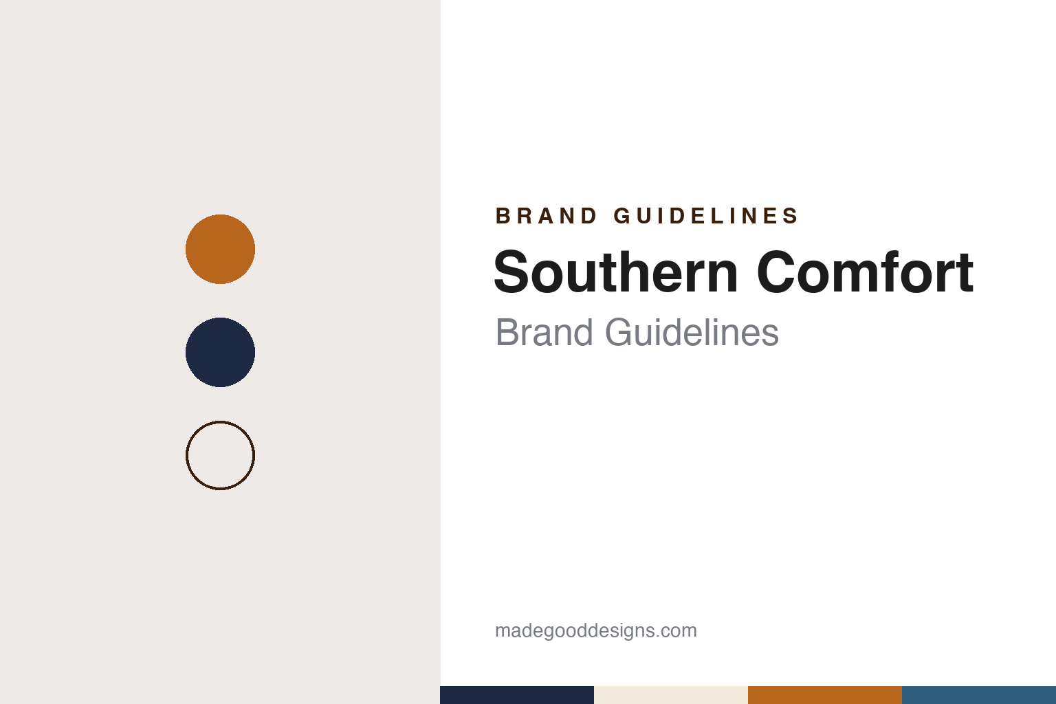 Southern Comfort brand guidelines — abstract colour discs and material texture (original homage; not a Southern Comfort product or logo)