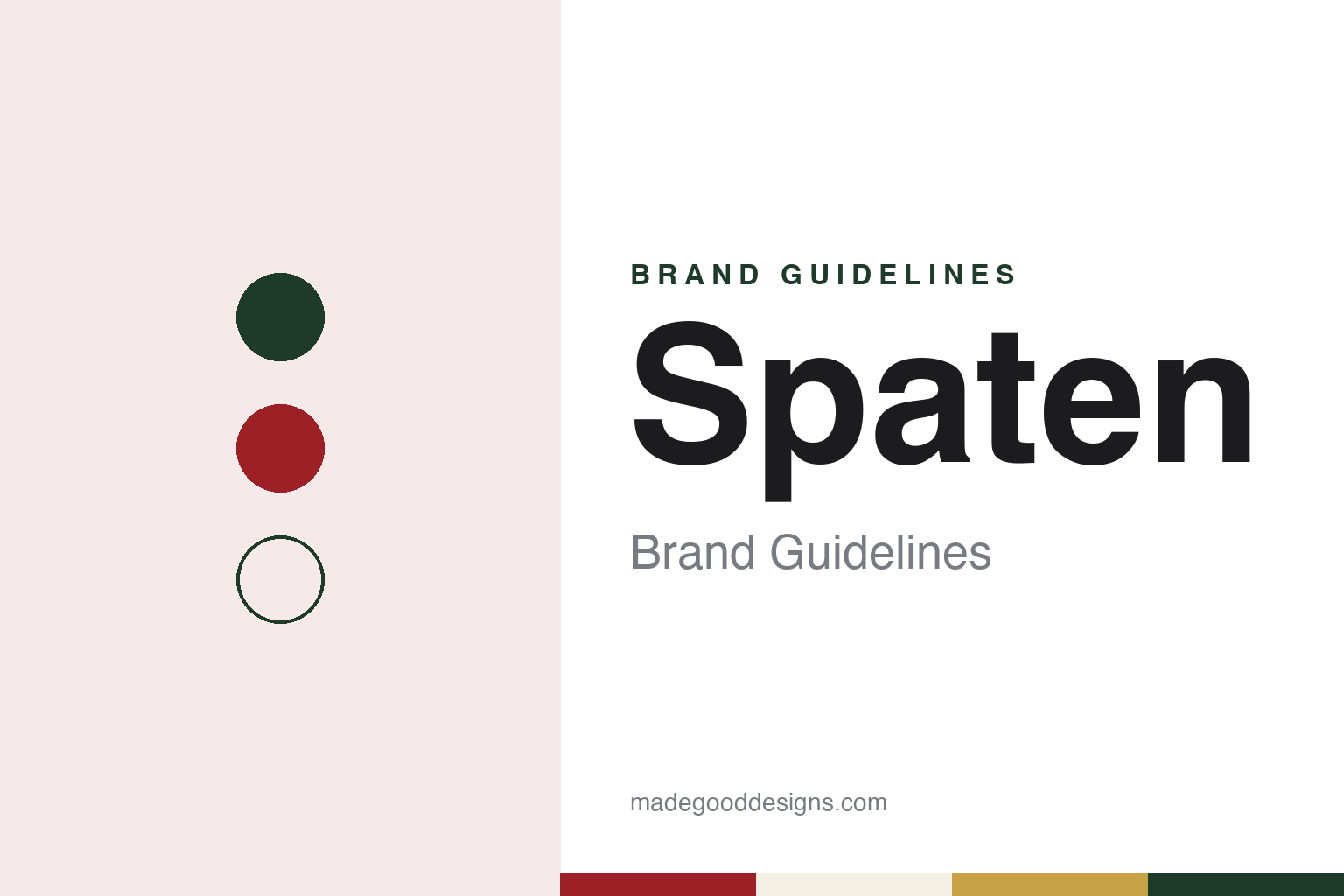Spaten brand guidelines — abstract colour discs and material texture (original homage; not a Spaten product or logo)