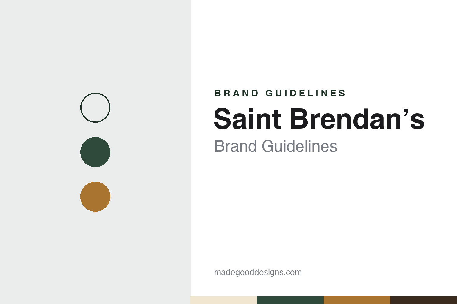 Saint Brendan’s Brand Guidelines: The Irish Cream Liqueur Made in Derry