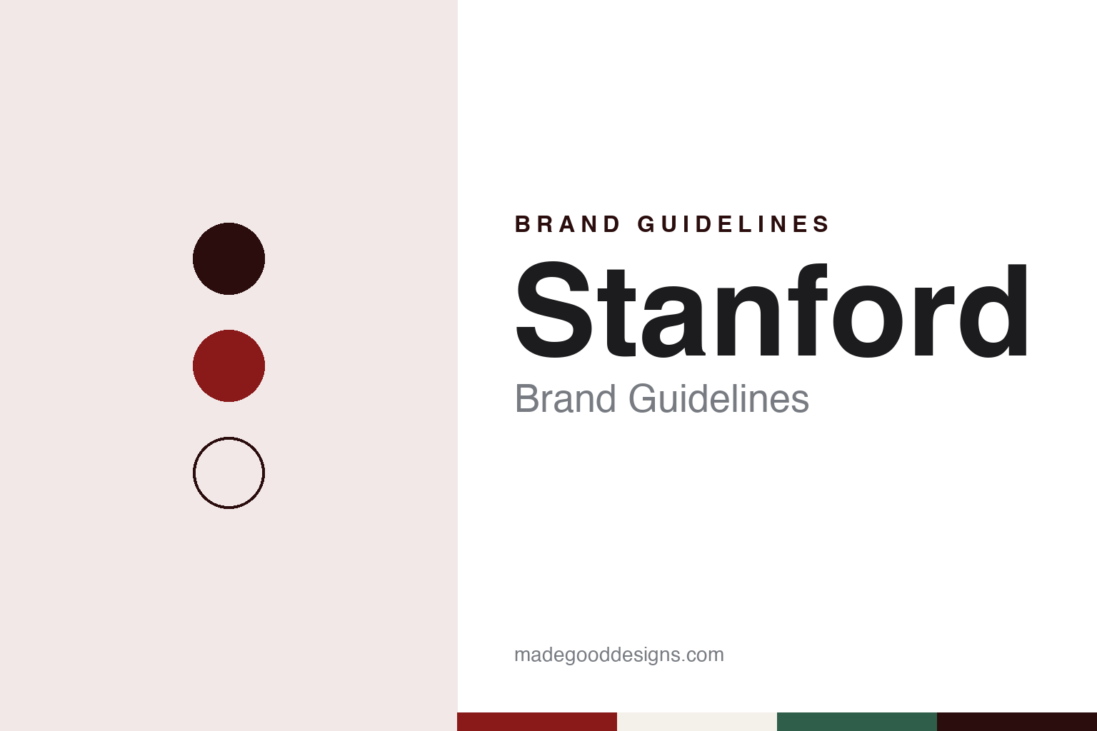 Stanford Brand Guidelines: Cardinal Red, a Tall Redwood and a Seal Made Official in 2003