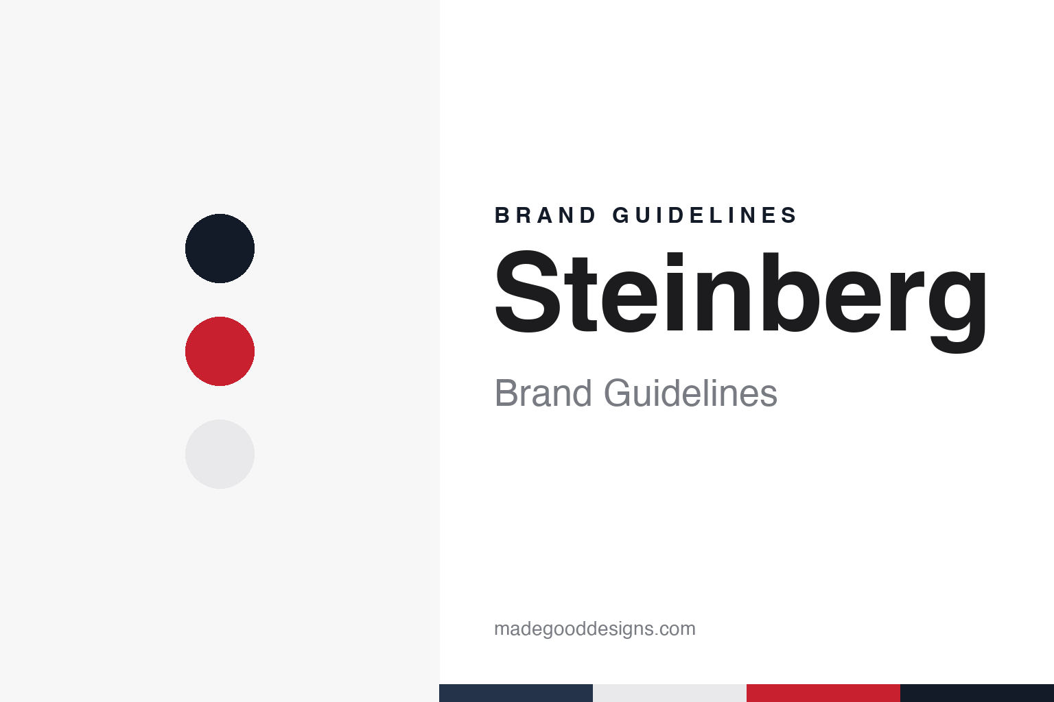 Steinberg brand guidelines — abstract colour discs and material texture (original homage; not a Steinberg product or logo)