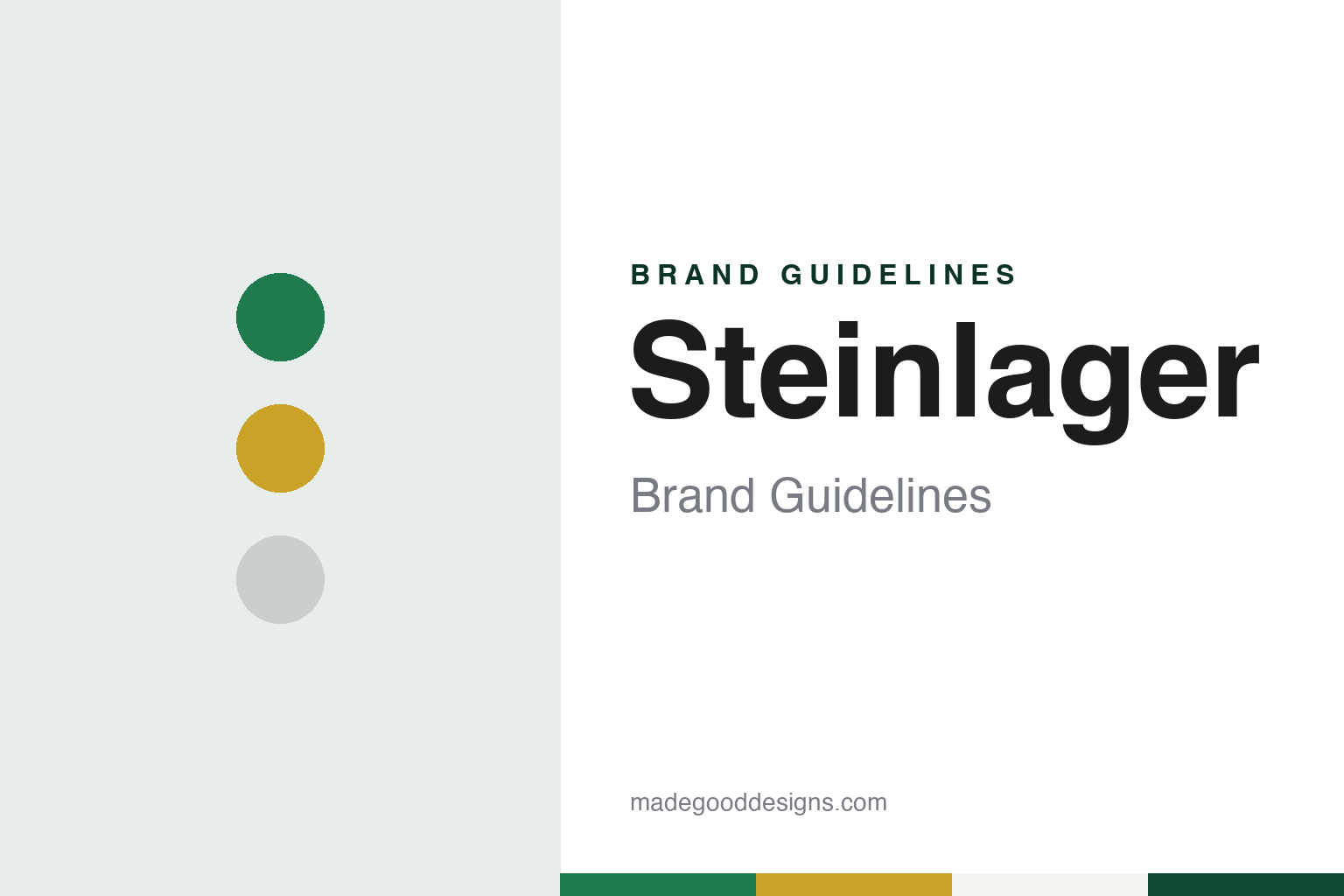 Steinlager brand guidelines — abstract colour discs and material texture (original homage; not a Steinlager product or logo)