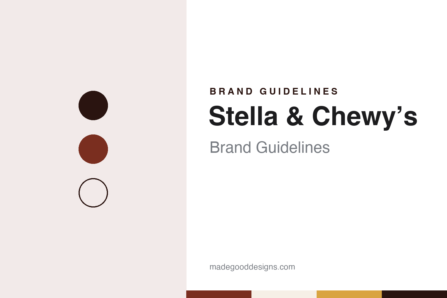 Stella & Chewy’s Brand Guidelines: The Raw Pet Food Started in a Manhattan Kitchen and Made in Wisconsin