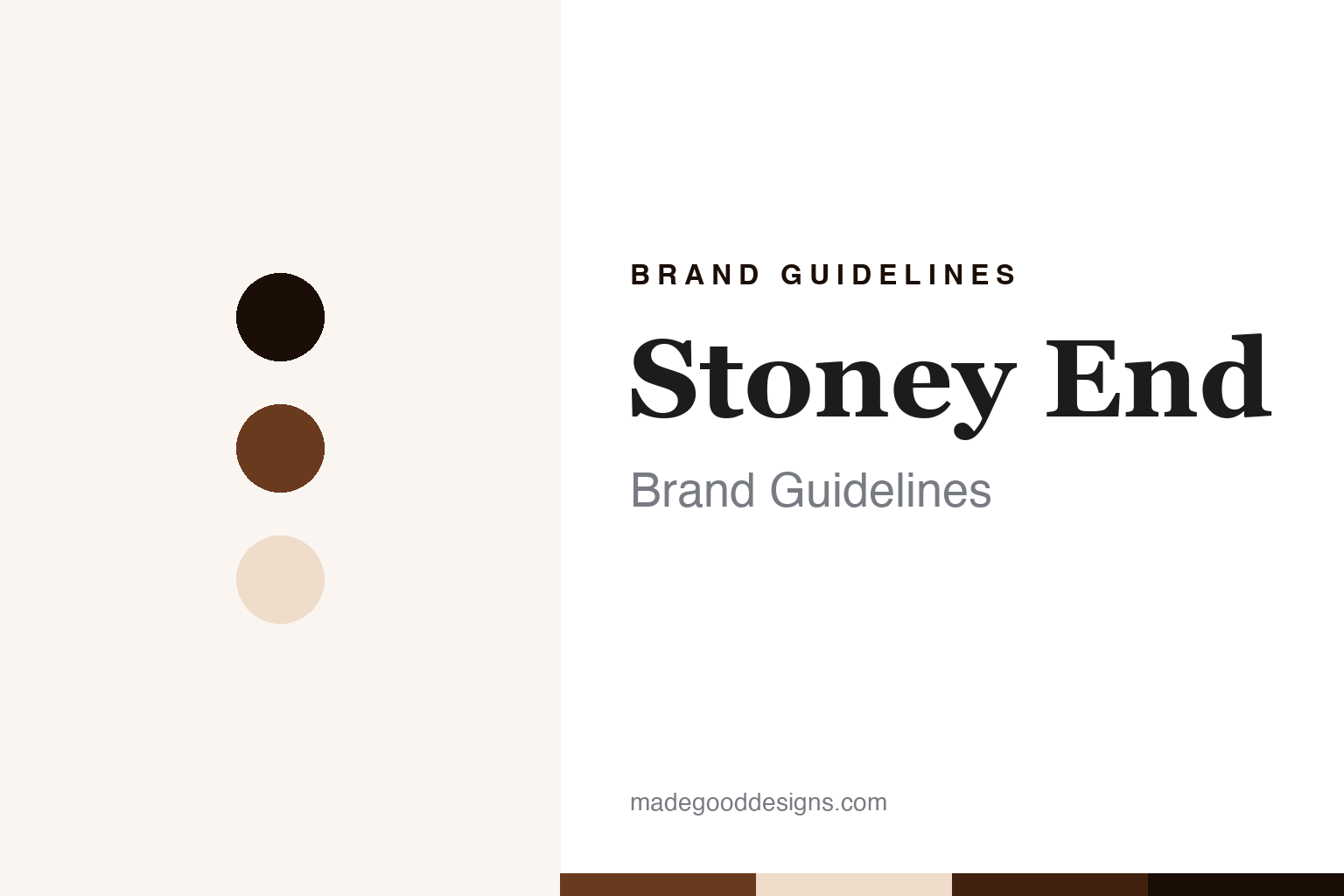 Stoney End Brand Guidelines: A Dairy Barn Full of Lever Harps