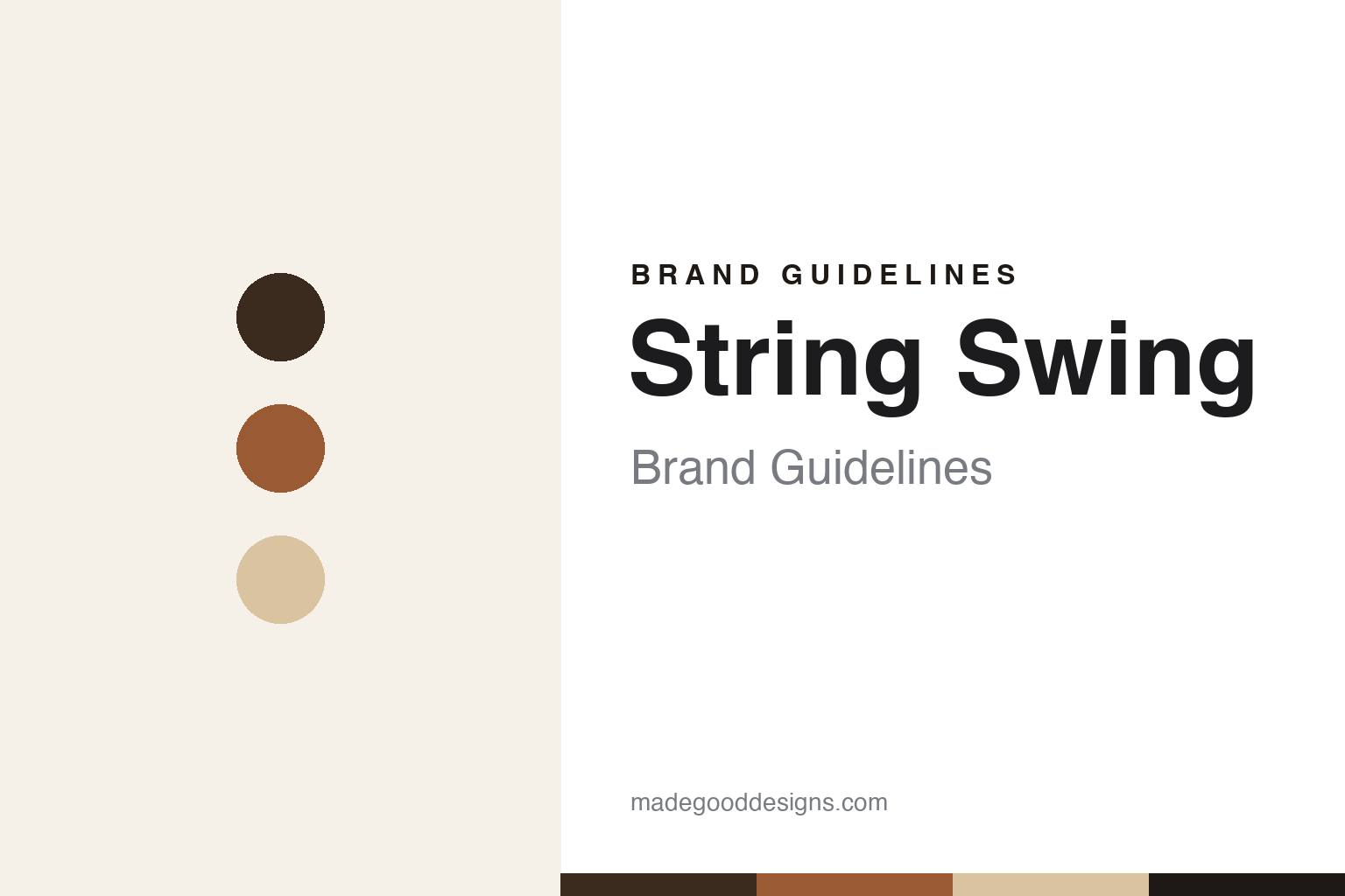 String Swing Brand Guidelines: The Wisconsin Guitar Hanger That Began on a Dairy Farm