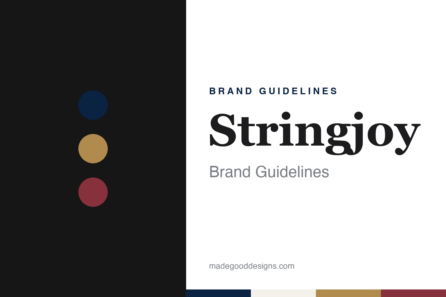 Stringjoy Brand Guidelines: The Nashville Custom-Gauge String Brand That Brought Its Winding Home