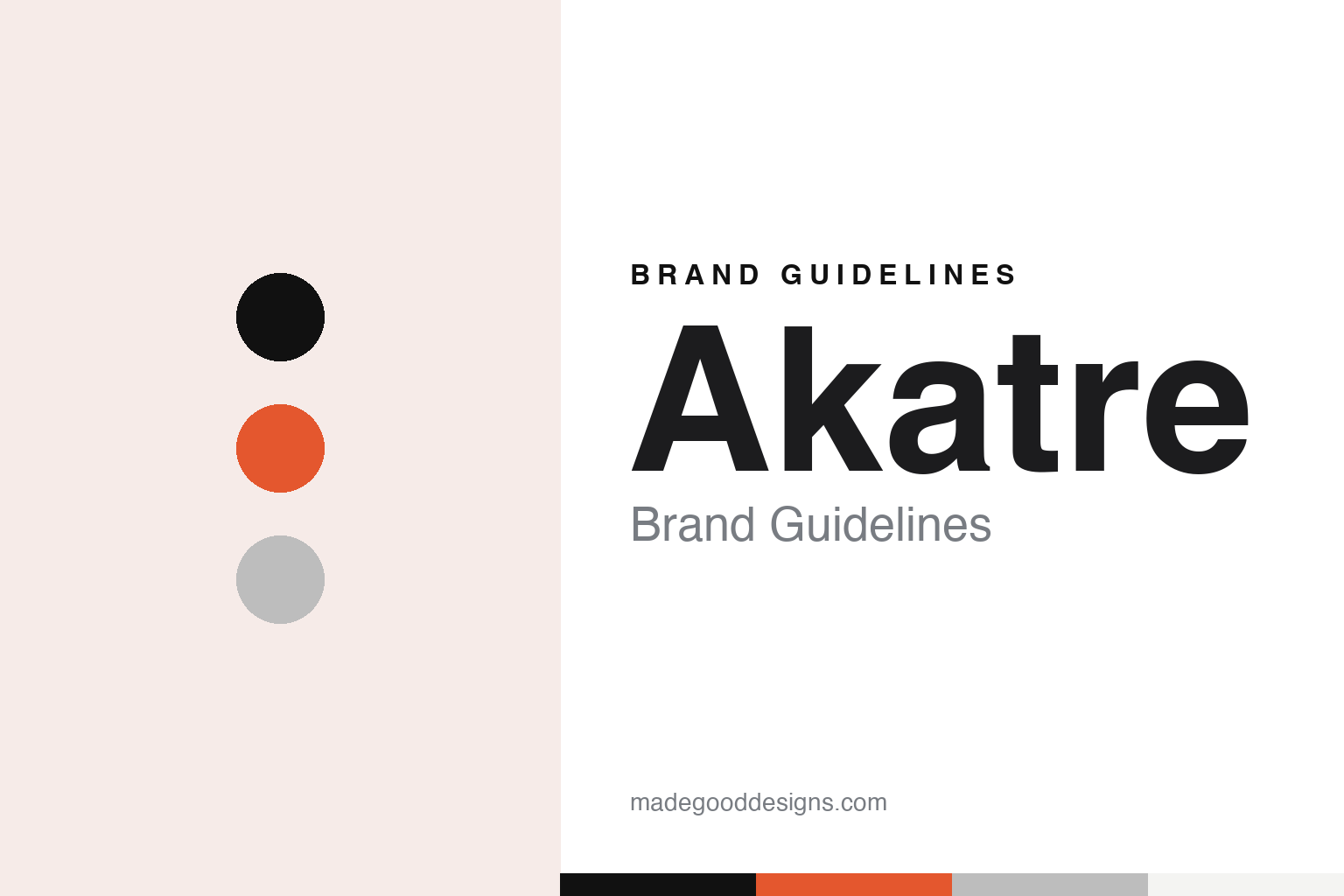 Akatre Brand Guidelines: A 2007 Paris Studio Named After the A4 Sheet