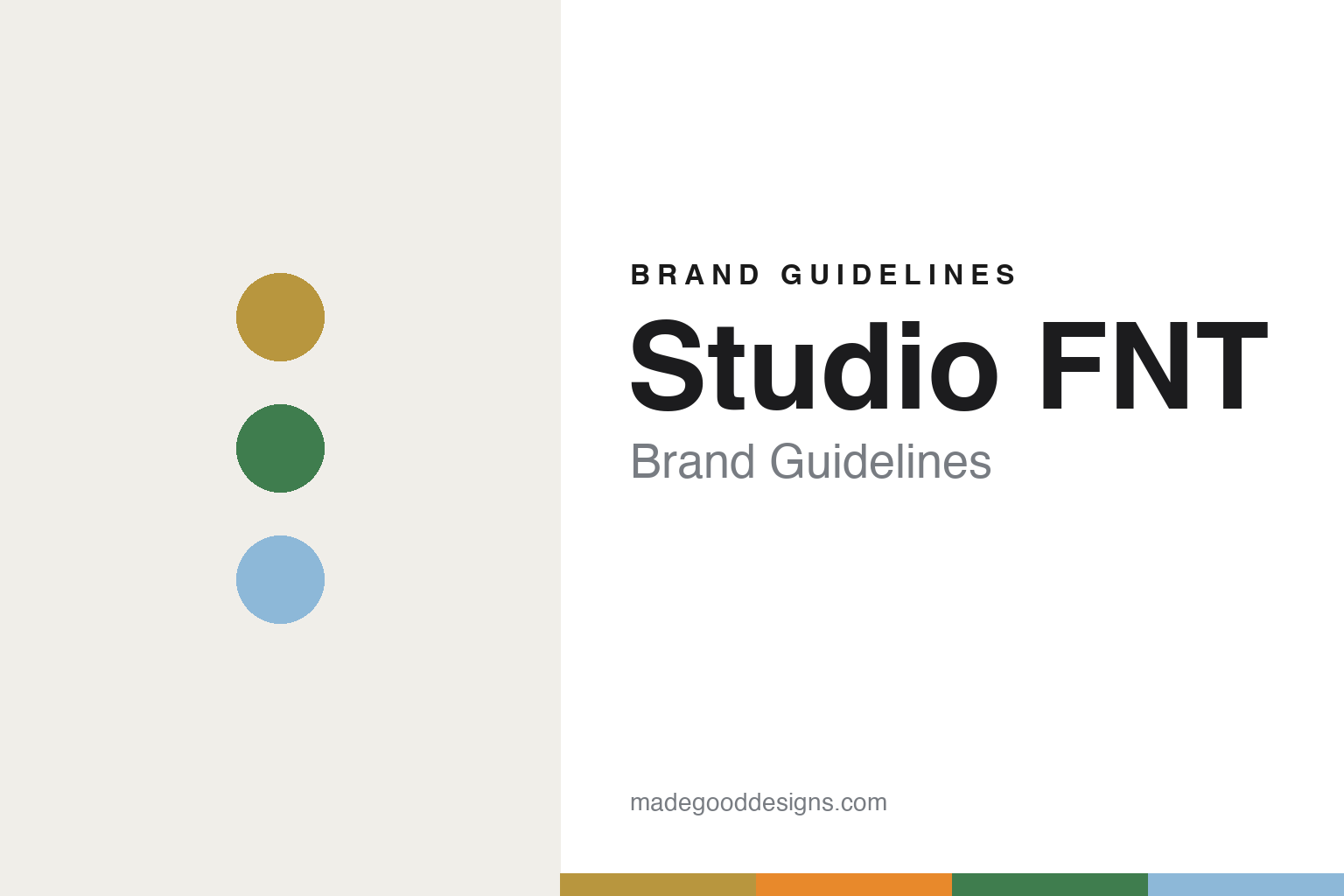 Studio FNT Brand Guidelines: Seoul in 2006, Form and Thing, BiFan 2016 and the 63 Building