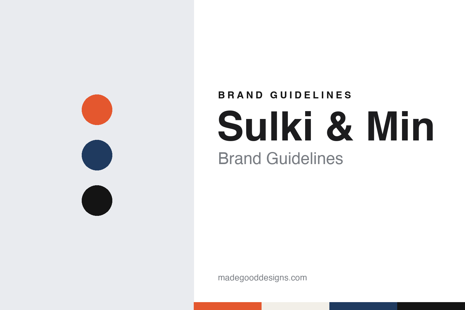 Sulki & Min Brand Guidelines: A Seoul Duo Studio Since 2005