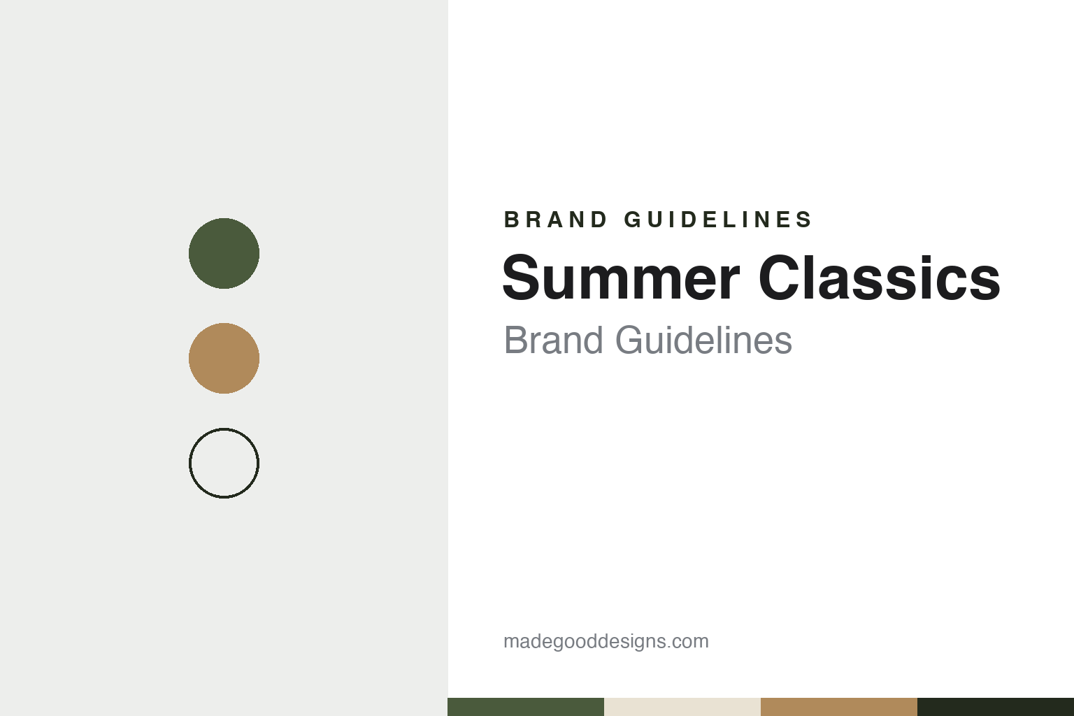 Summer Classics brand guidelines — abstract colour discs and material texture (original homage; not a Summer Classics product or logo)