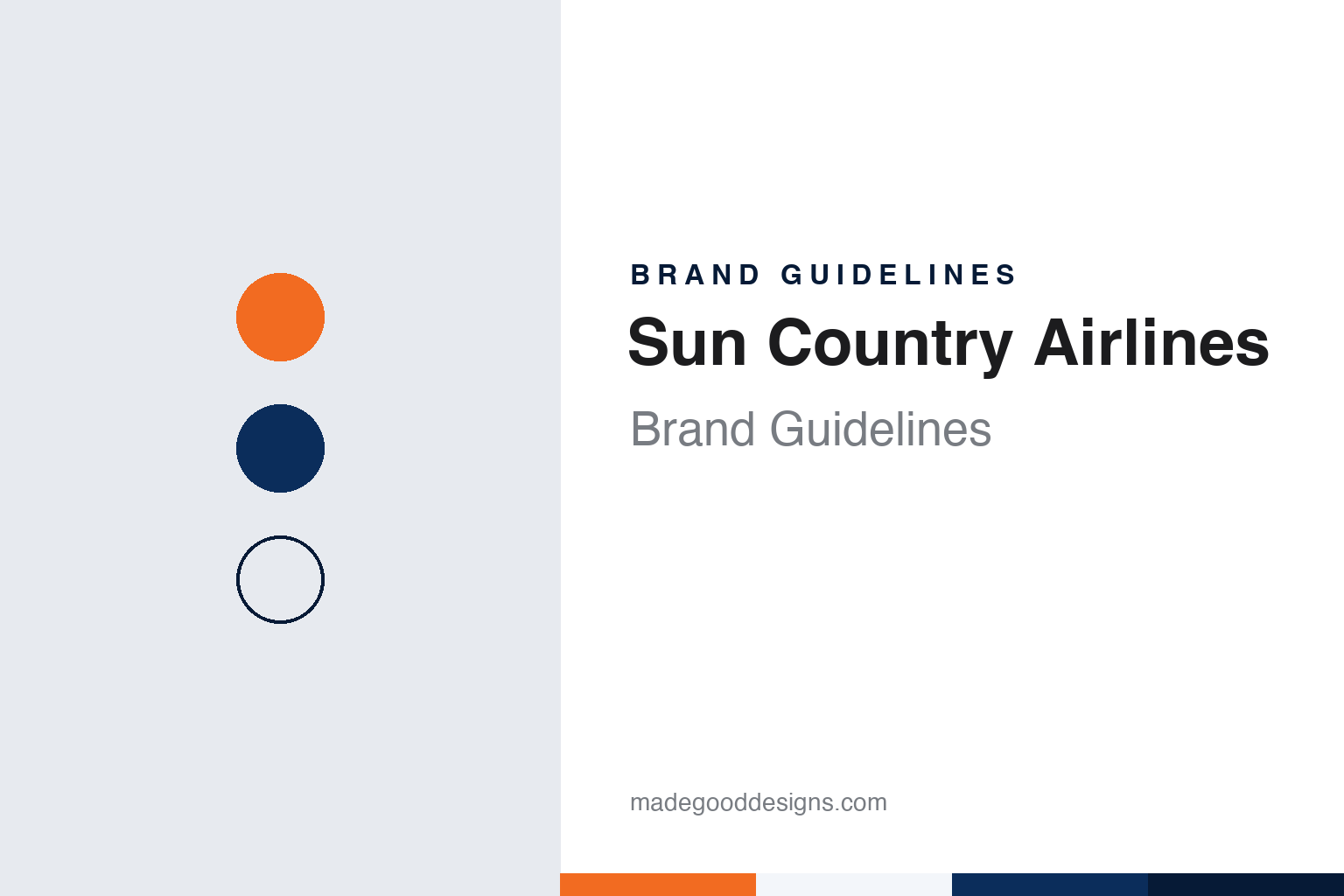 Sun Country Airlines brand guidelines — abstract colour discs and material texture (original homage; not a Sun Country Airlines product or logo)