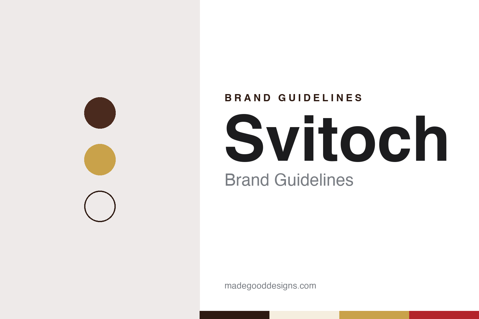Svitoch brand guidelines — abstract colour discs and material texture (original homage; not a Svitoch product or logo)