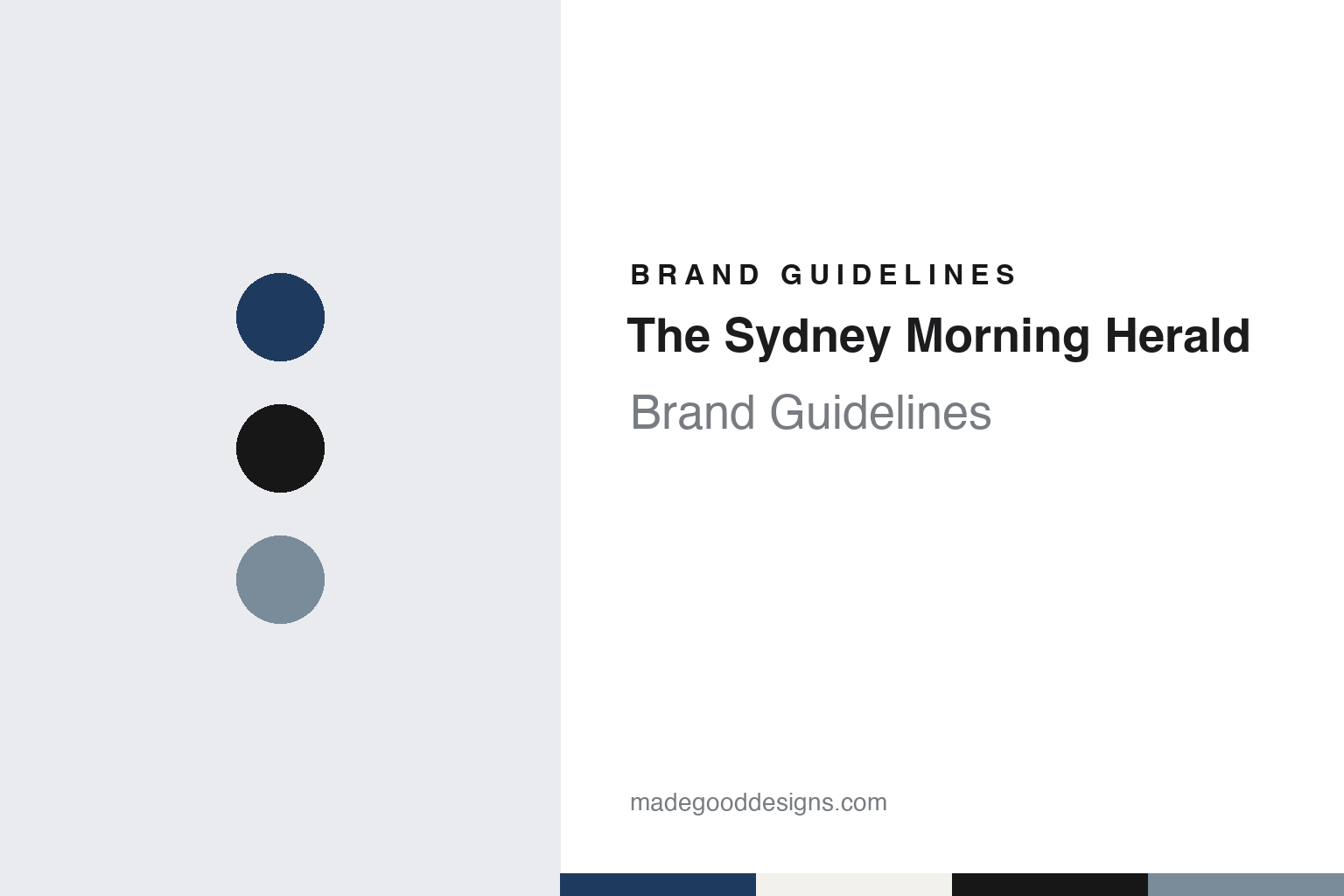 The Sydney Morning Herald Brand Guidelines: Sydney 1831, the Fairfax Era and a 2013 Compact