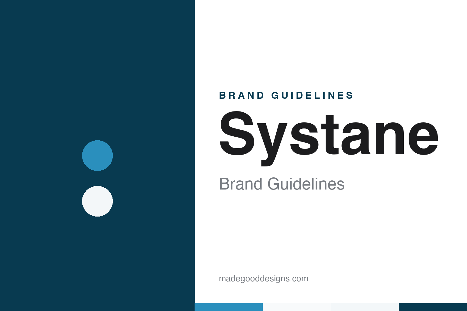 Systane brand guidelines — abstract colour discs and material texture (original homage; not a Systane product or logo)