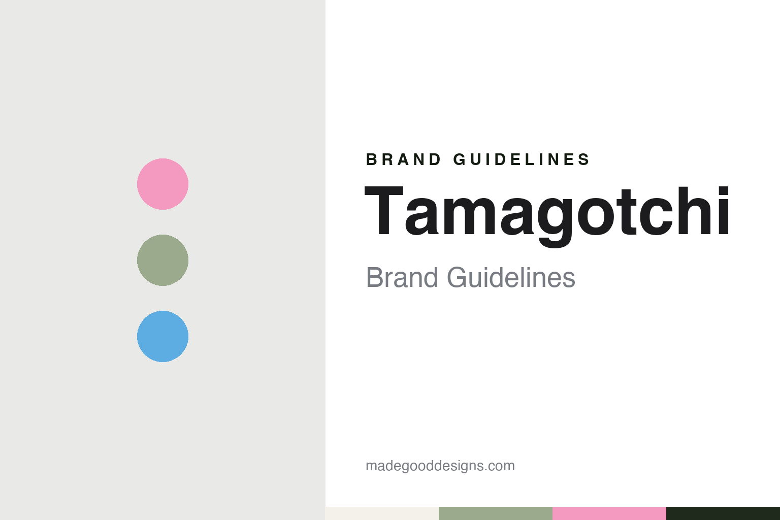 Tamagotchi brand guidelines — abstract colour discs and material texture (original homage; not a Tamagotchi product or logo)
