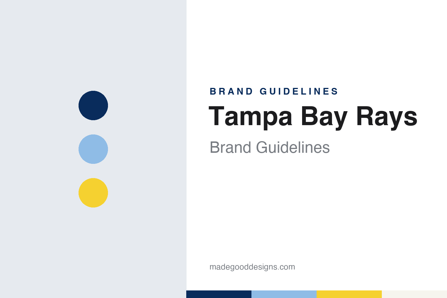 Tampa Bay Rays brand guidelines — abstract colour discs and material texture (original homage; not a Tampa Bay Rays product or logo)
