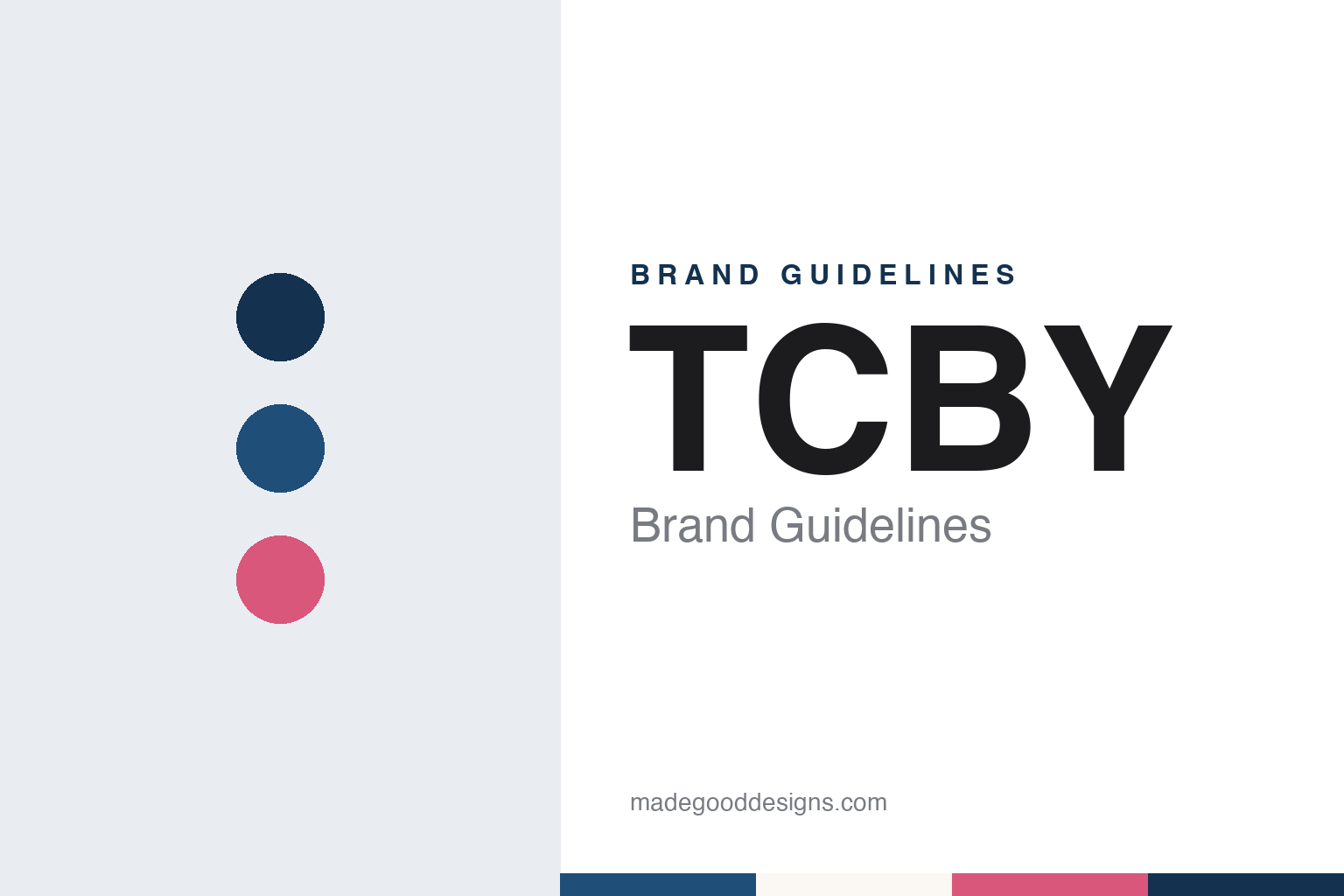 TCBY Brand Guidelines: A Little Rock Yogurt Shop That Kept Its Initials