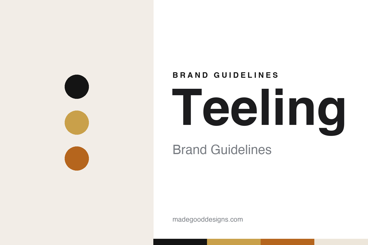 Teeling brand guidelines — abstract colour discs and material texture (original homage; not a Teeling product or logo)