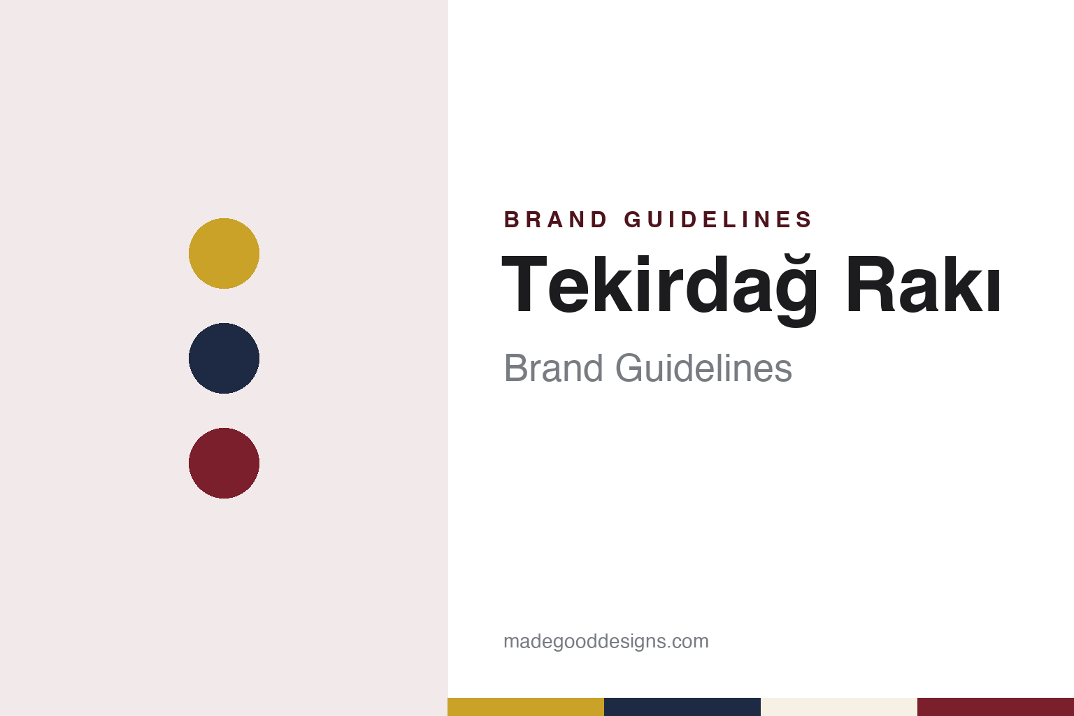 Tekirdağ Rakı Brand Guidelines: The Thracian Rakı of a 1931 State Factory, Now Diageo’s