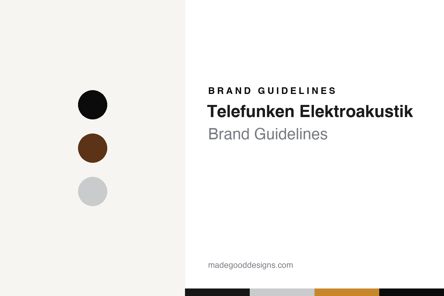 Telefunken Elektroakustik Brand Guidelines: The Connecticut Company That Revived a German Microphone Name