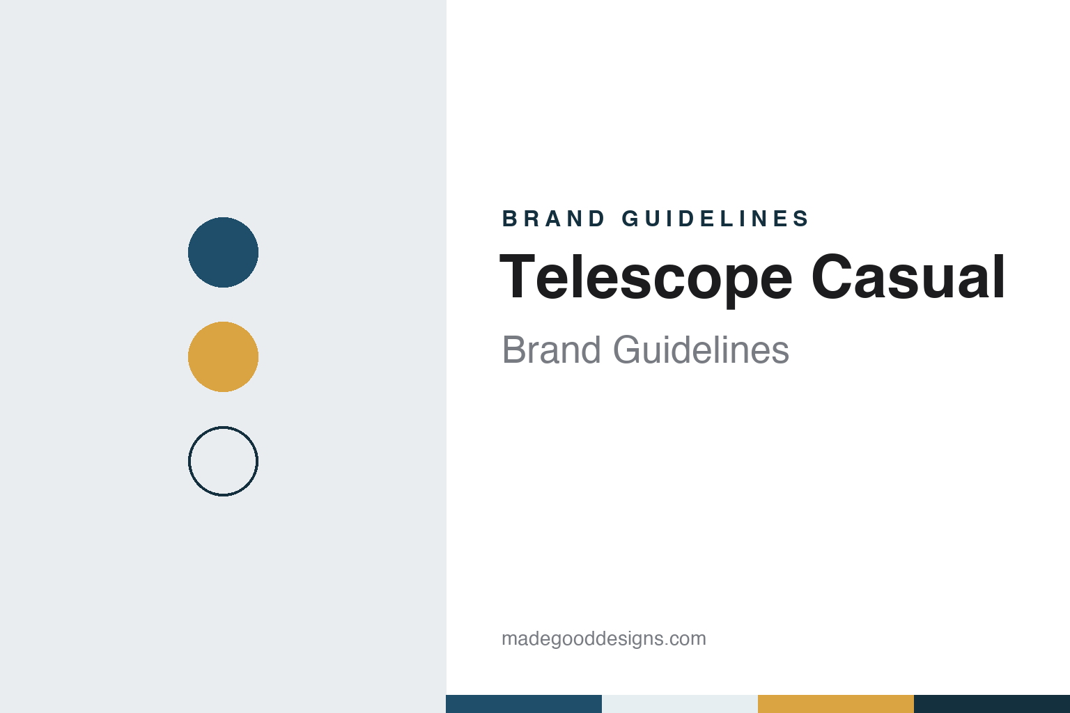 Telescope Casual brand guidelines — abstract colour discs and material texture (original homage; not a Telescope Casual product or logo)