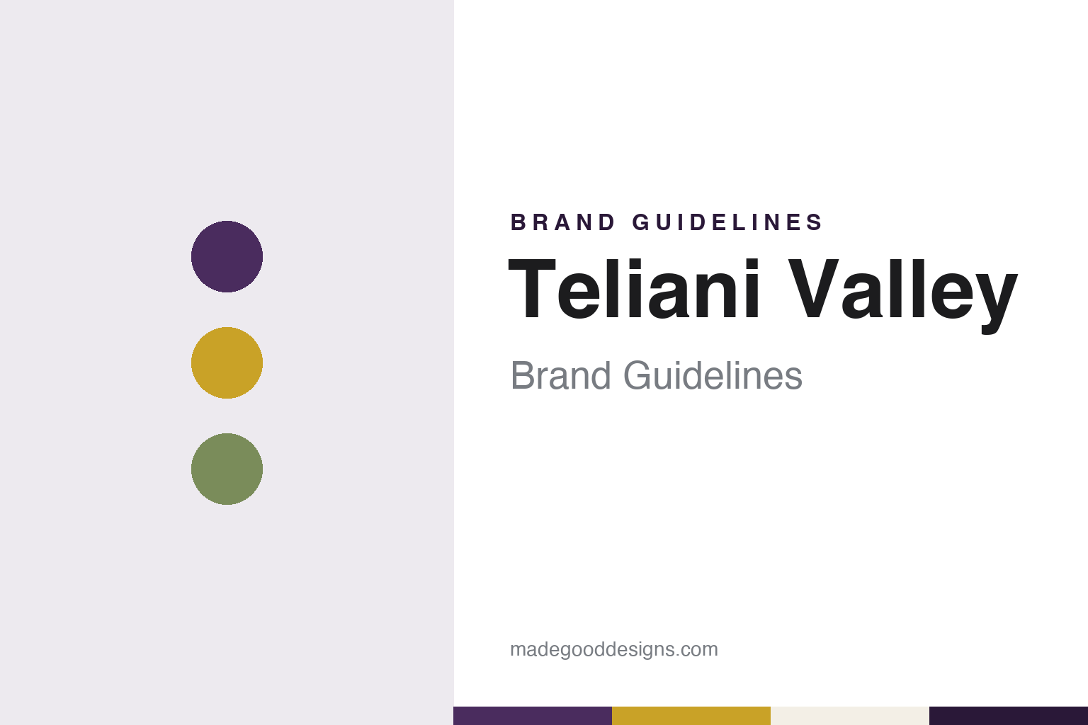 Teliani Valley brand guidelines — abstract colour discs and material texture (original homage; not a Teliani Valley product or logo)