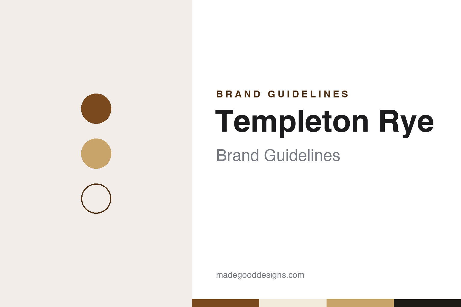 Templeton Rye brand guidelines — abstract colour discs and material texture (original homage; not a Templeton Rye product or logo)