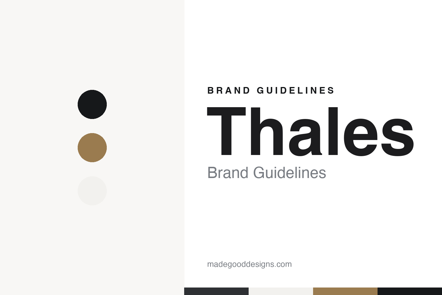 Thales Brand Guidelines: The Swiss Tonearm Built on a School Geometry Theorem