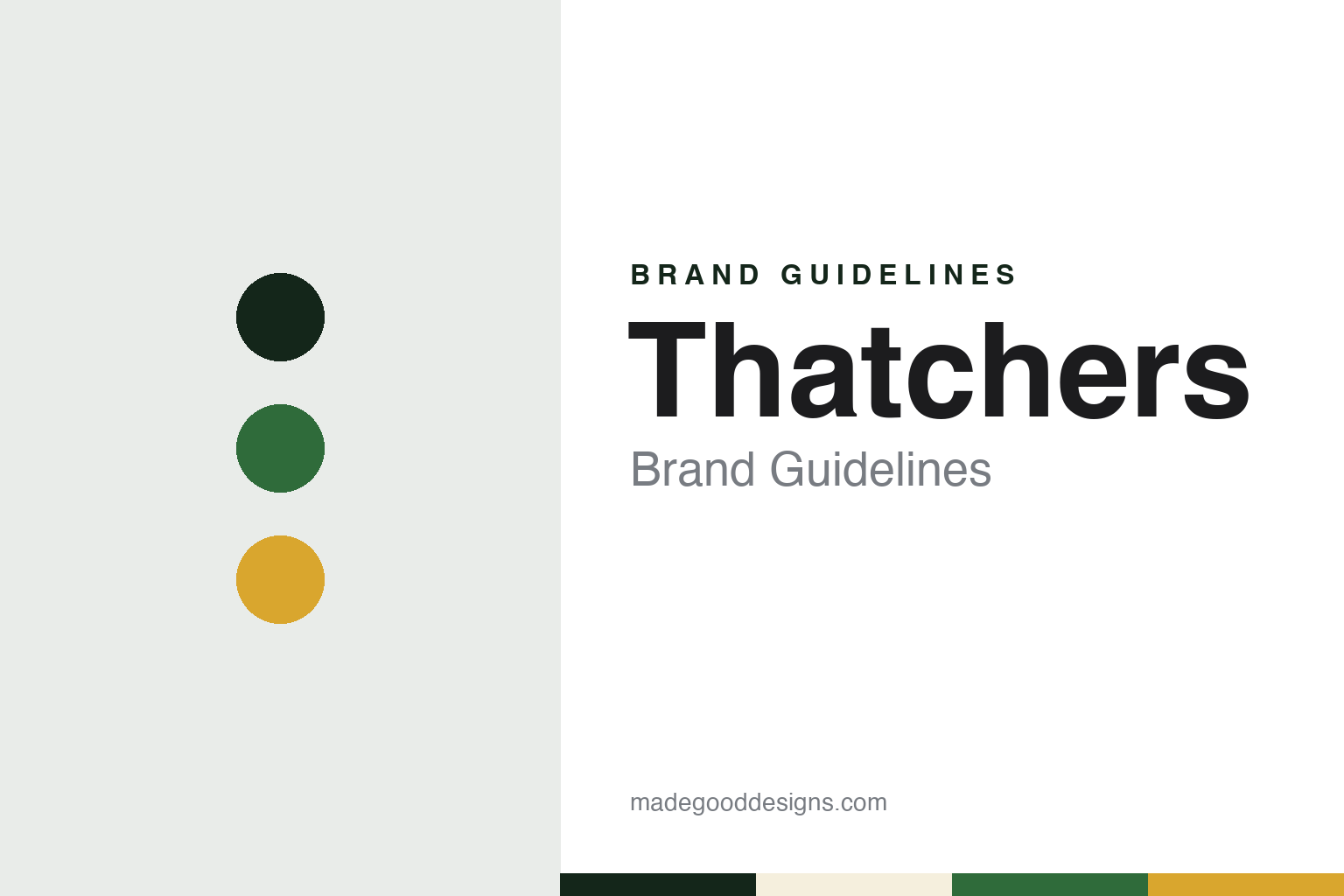 Thatchers Brand Guidelines: The Somerset Family Cider Maker of Myrtle Farm Since 1904