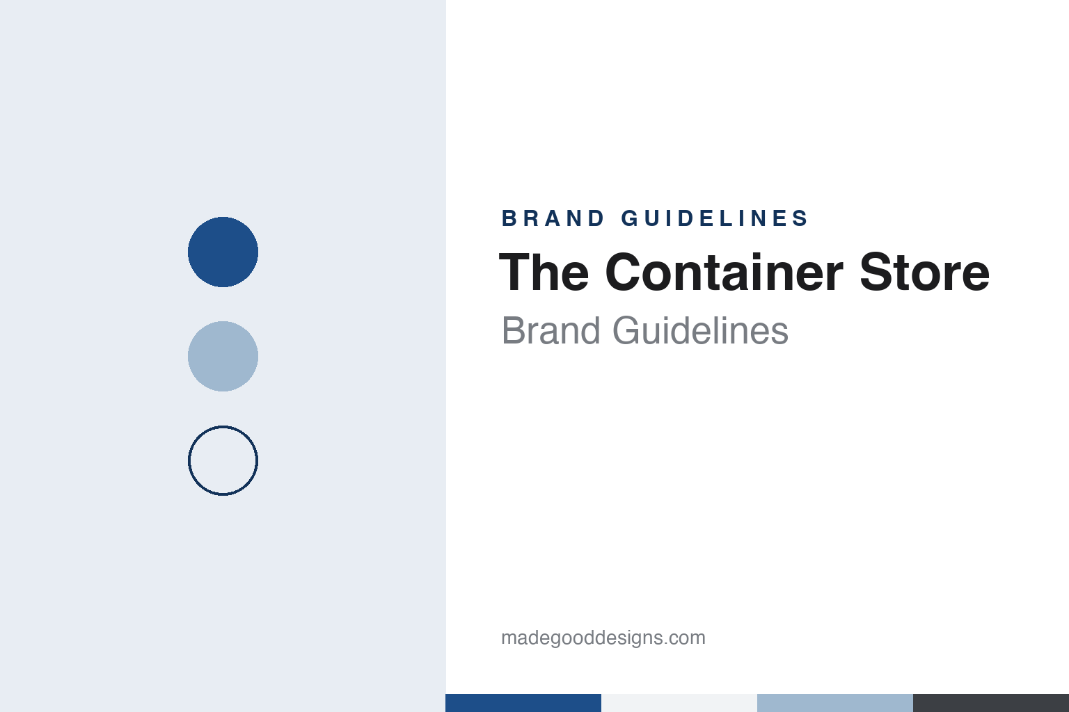 The Container Store Brand Guidelines: Dallas, 1978, and Elfa