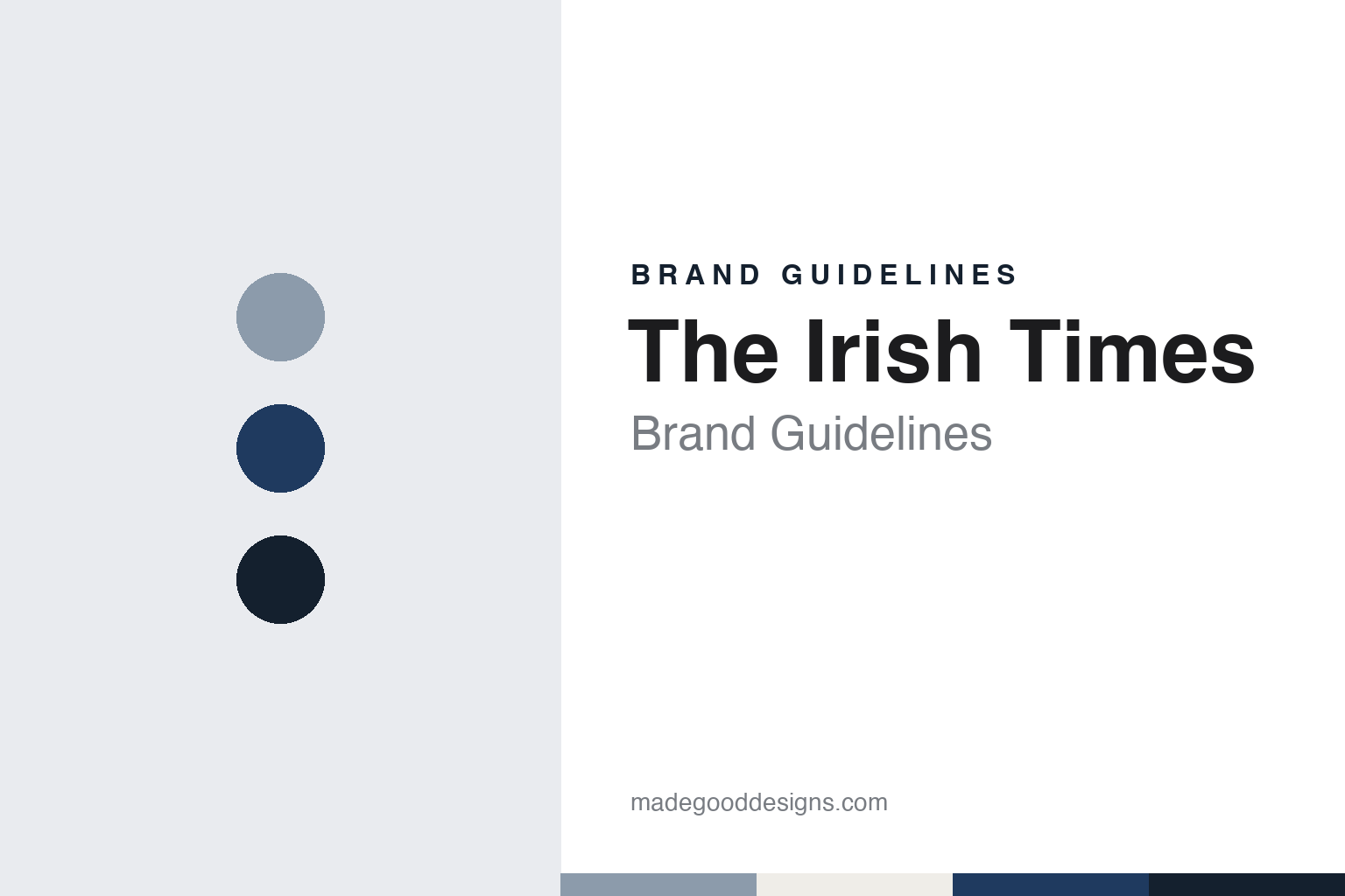 The Irish Times Brand Guidelines: Dublin 1859, a 1974 Trust and the Irish Examiner