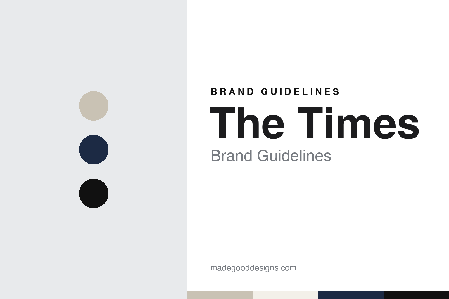 The Times brand guidelines — abstract colour discs and material texture (original homage; not a The Times product or logo)