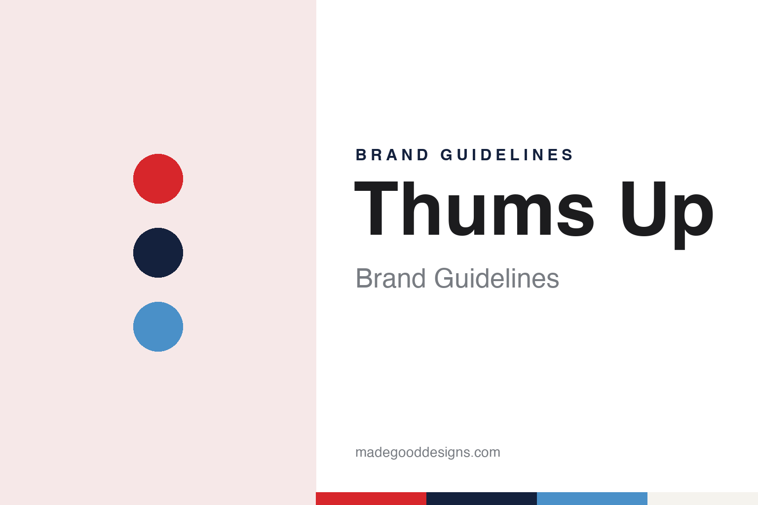 Thums Up brand guidelines — abstract colour discs and material texture (original homage; not a Thums Up product or logo)
