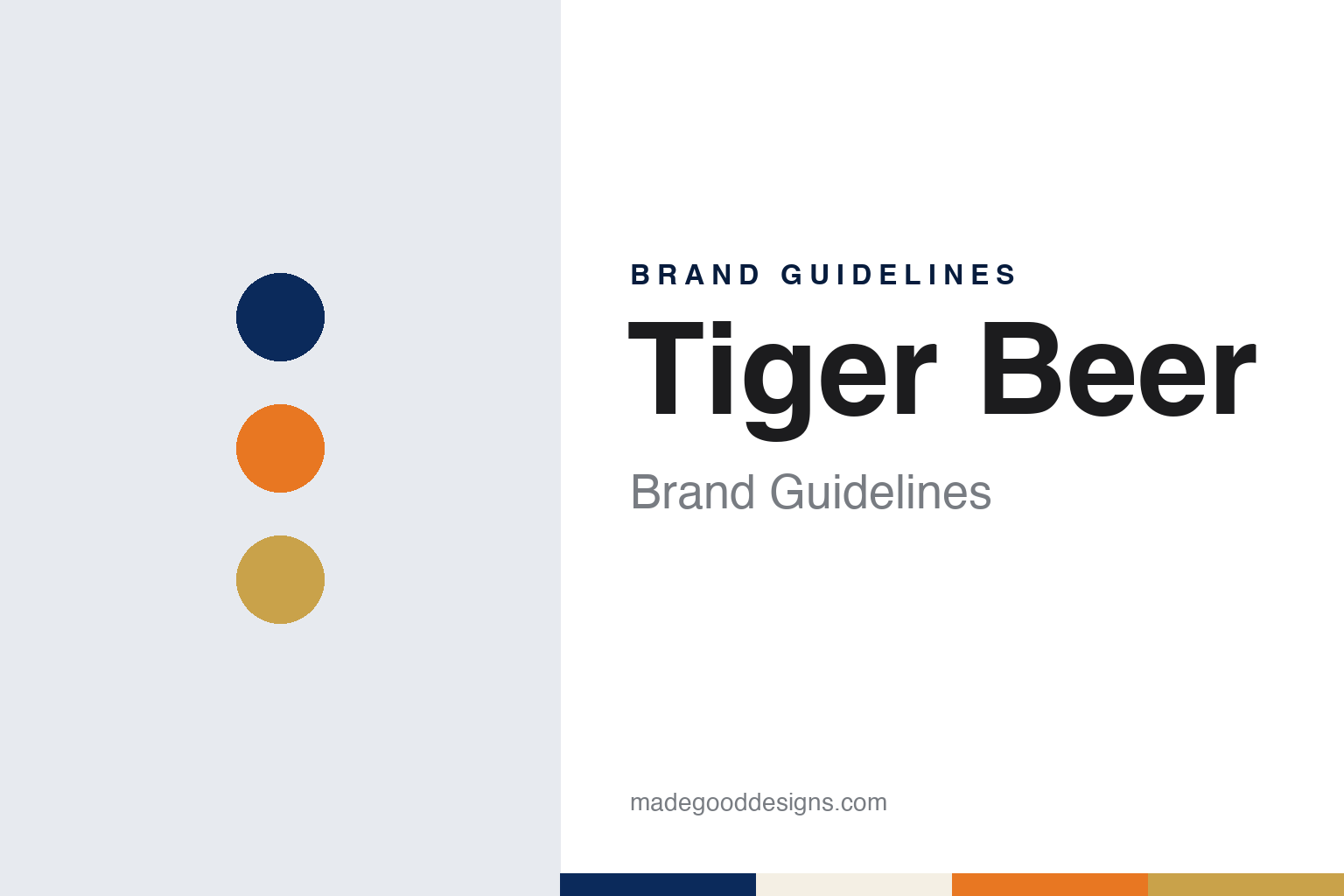 Tiger Beer Brand Guidelines: The 1932 Singapore Lager of Malayan Breweries