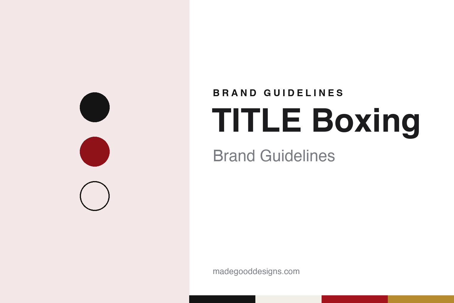 TITLE Boxing brand guidelines — abstract colour discs and material texture (original homage; not a TITLE Boxing product or logo)