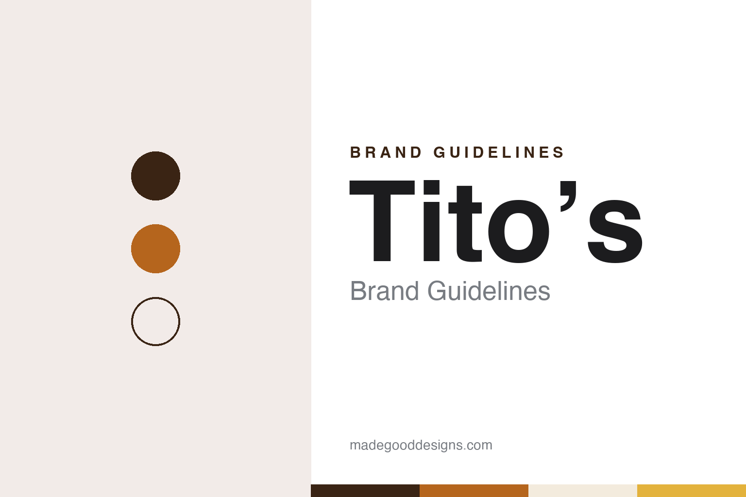 Tito’s Brand Guidelines: Tito Beveridge’s Austin Corn Vodka, Distilled in Pot Stills Since the 1990s