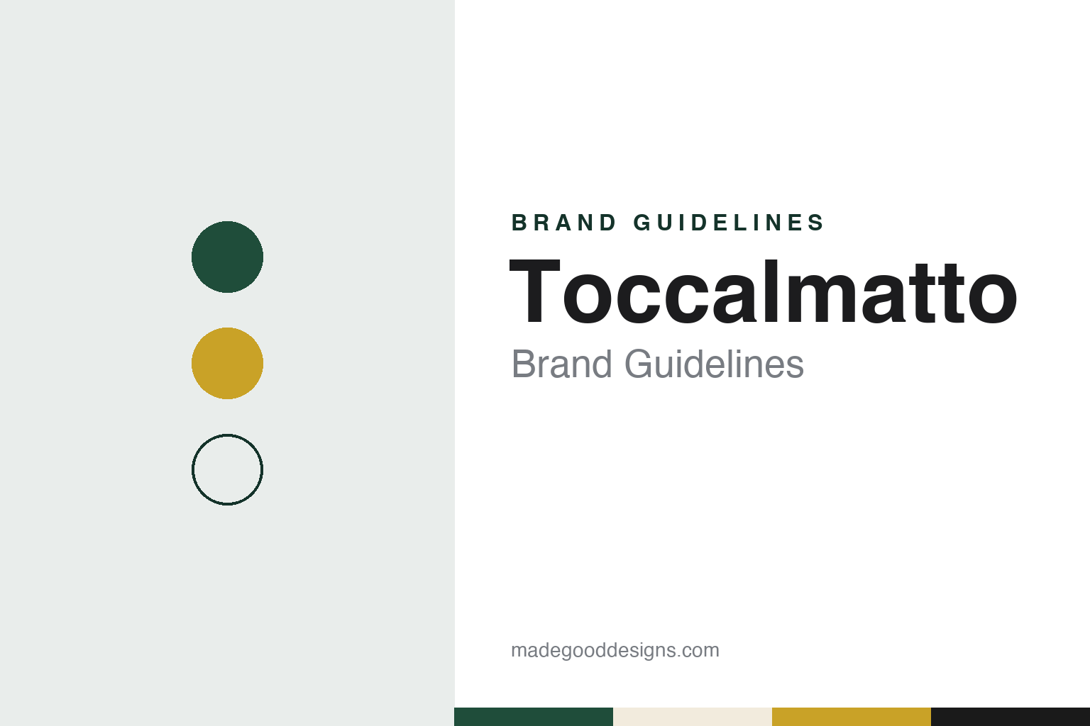 Toccalmatto Brand Guidelines: The Fidenza “Beer Freakshow” Founded in 2008