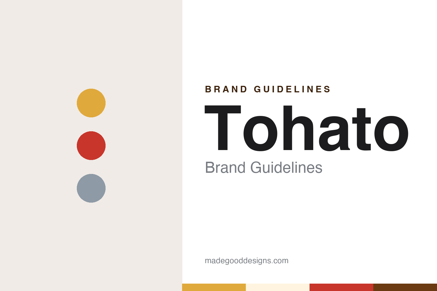 Tohato brand guidelines — abstract colour discs and material texture (original homage; not a Tohato product or logo)