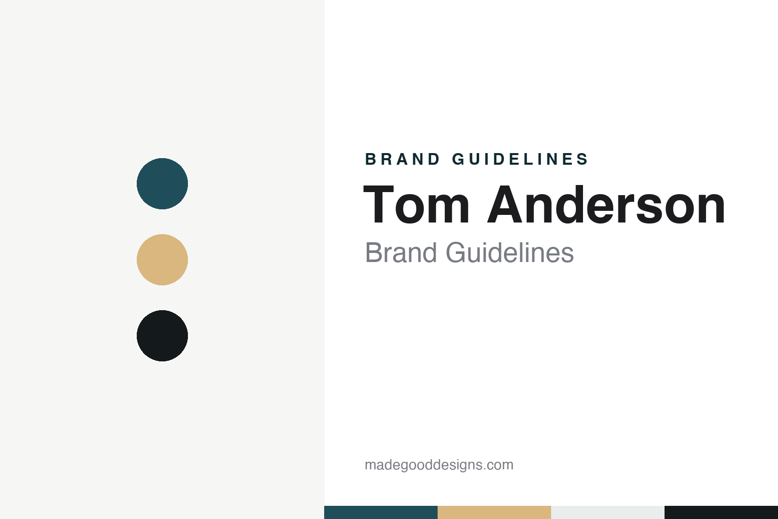 Tom Anderson brand guidelines — abstract colour discs and material texture (original homage; not a Tom Anderson product or logo)