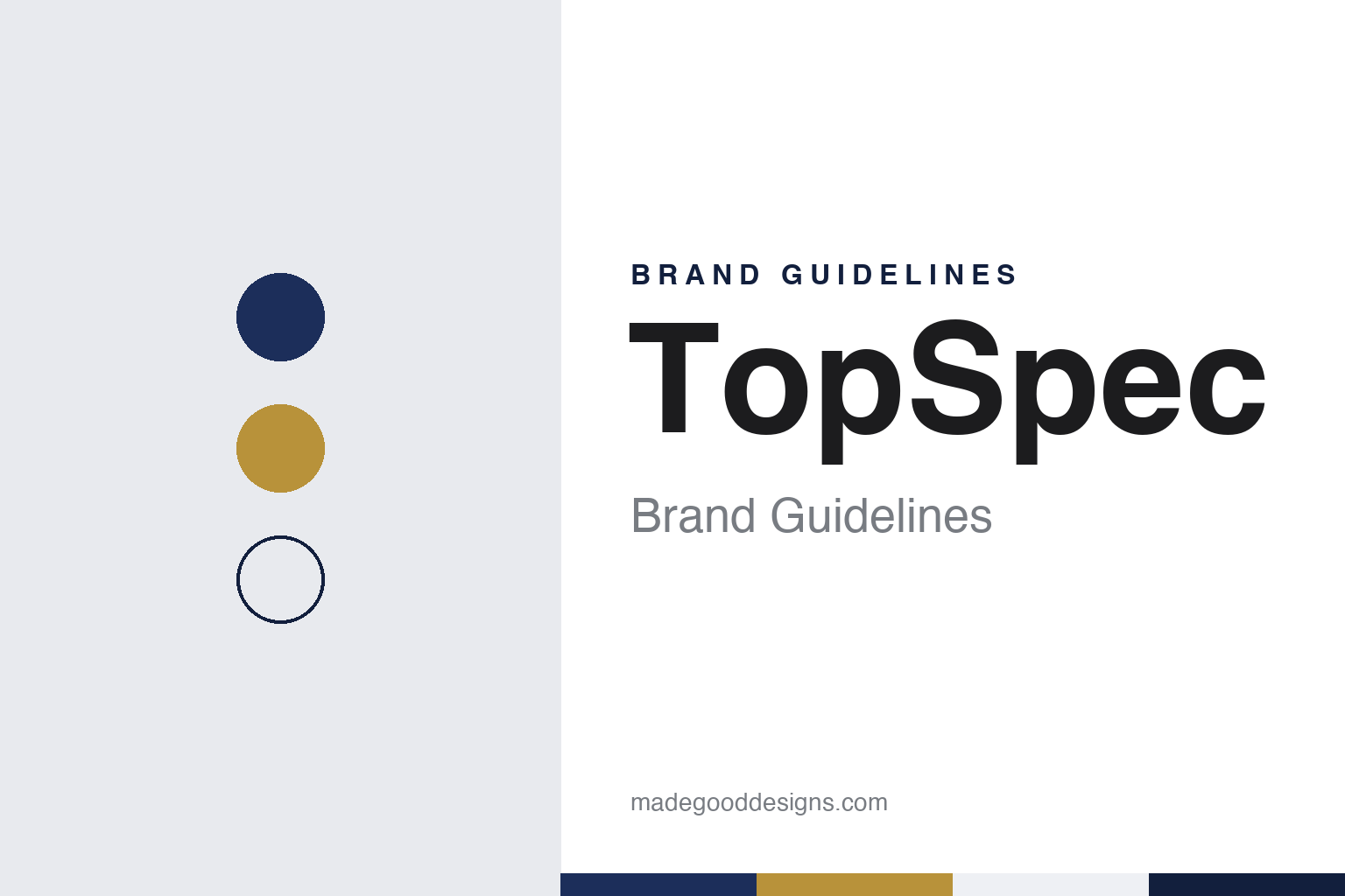 TopSpec brand guidelines — abstract colour discs and material texture (original homage; not a TopSpec product or logo)